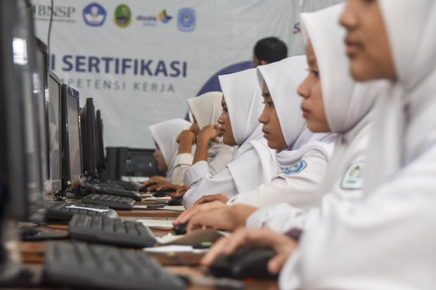 Pelaksanaan tes kemampuan akademik di Ciamis