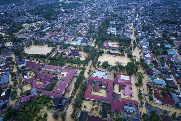 Dampak banjir bandang di Langsa Aceh