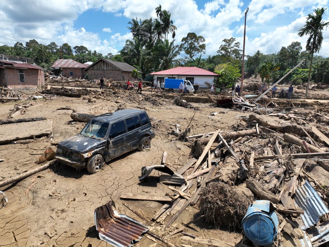 Kondisi Nagari Salareh Aie, Kecamatan Palambayan, Kabupaten Agam Sumatera Barat 7 hari usai banjir bandang, Sabtu (6/12)