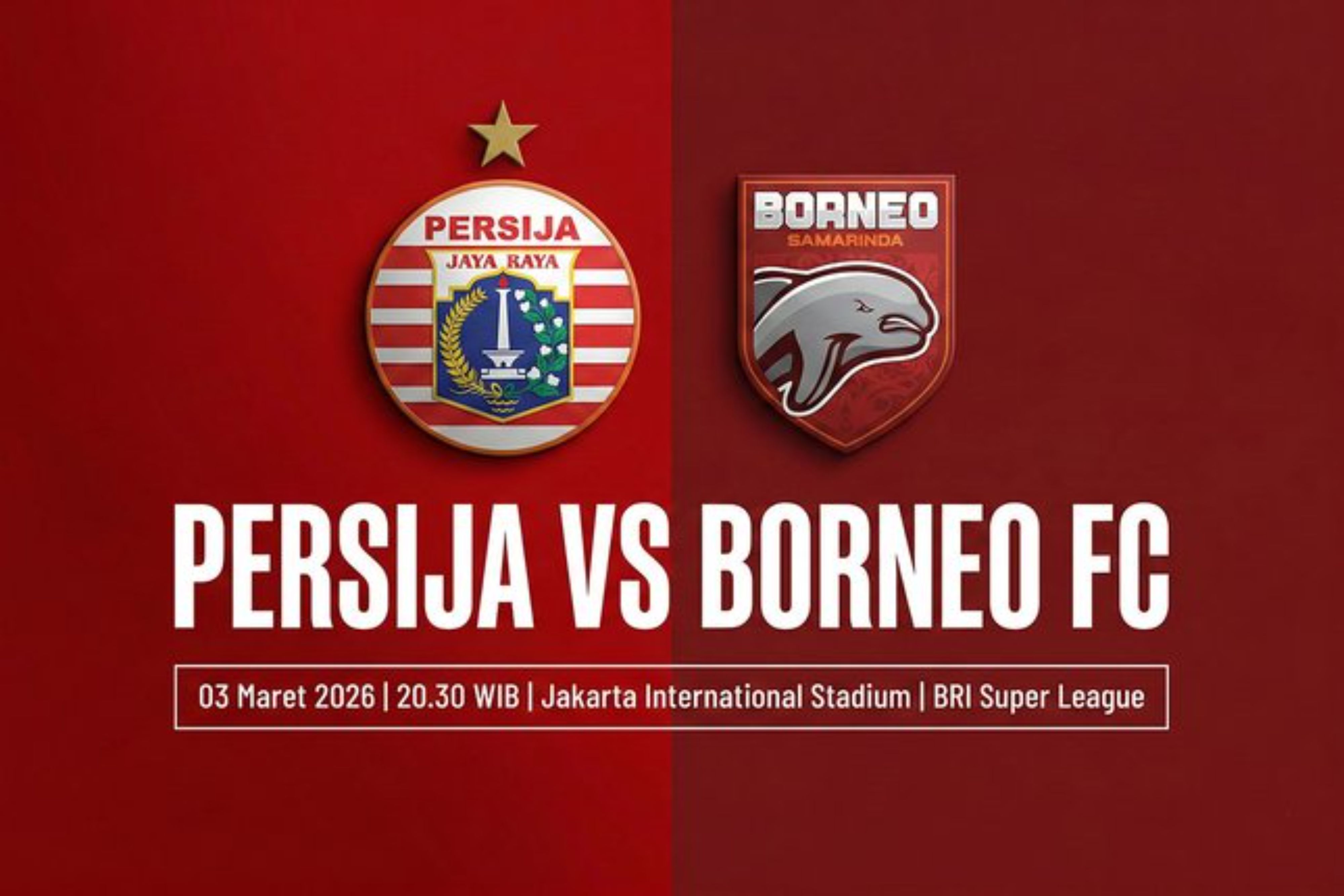 Klasemen Persija Jakarta vs Borneo FC 