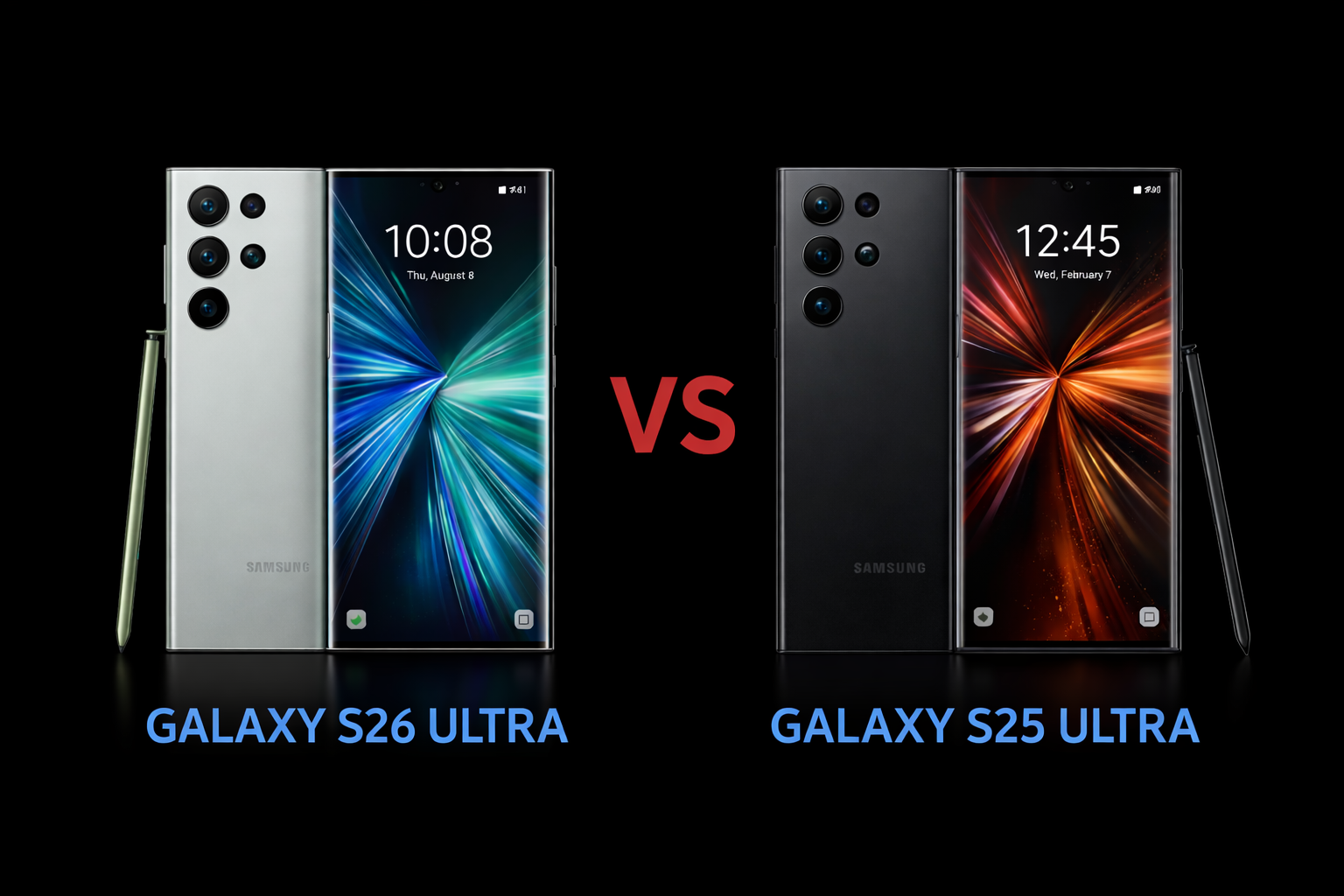 Samsung Galaxy S25 Ultra VS S26 Ultra