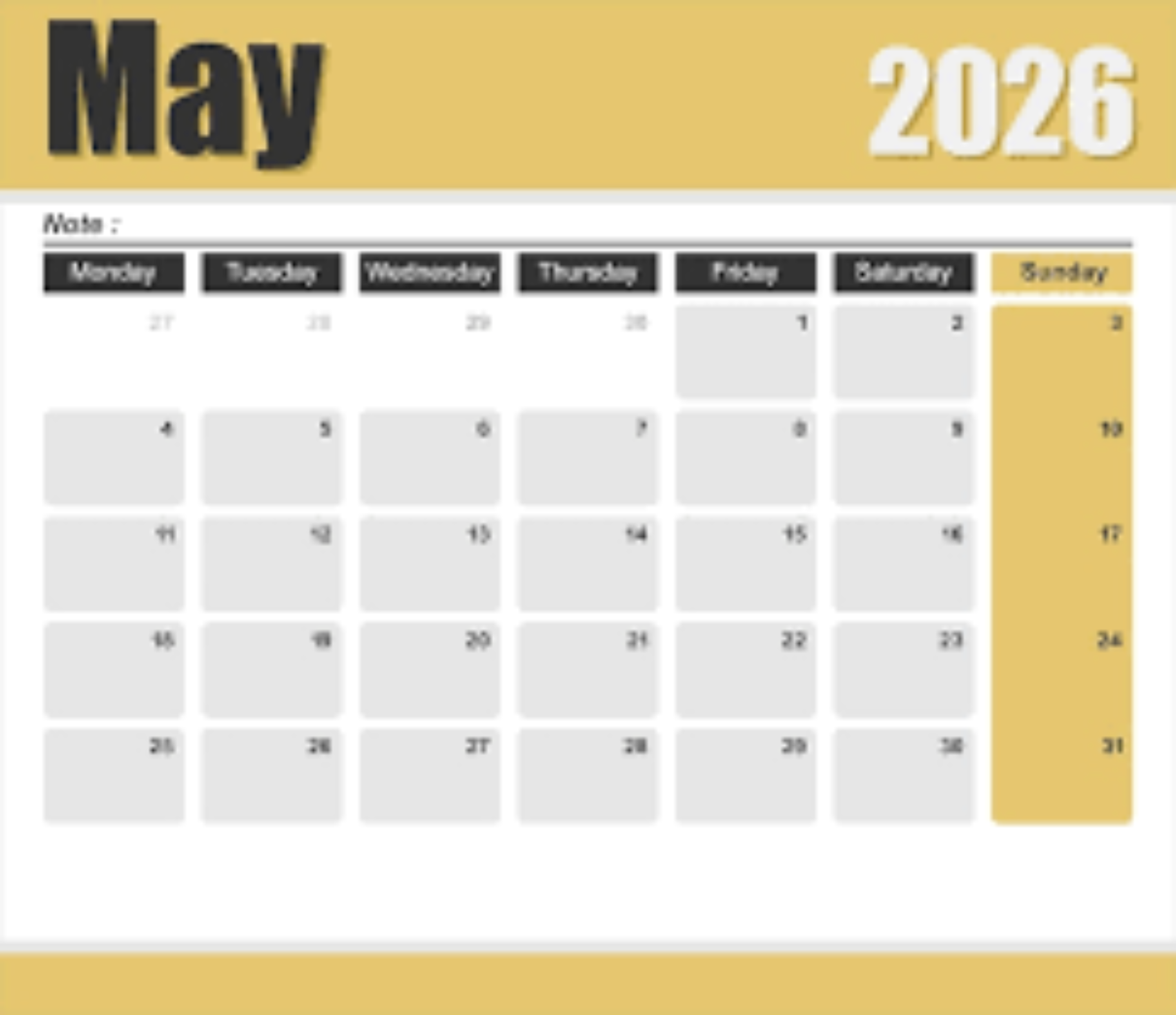 Kalender Mei 2026 Lengkap dengan Weton