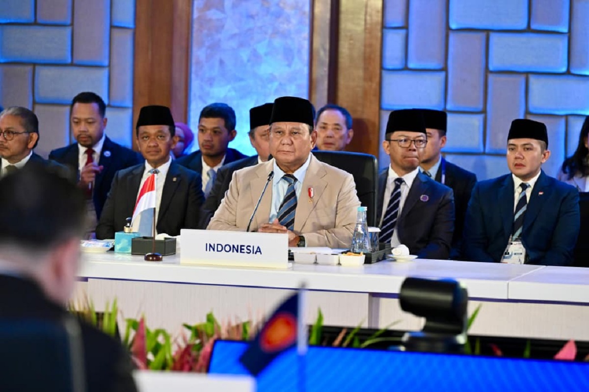 Presiden Prabowo Subianto saat menghadiri pertemuan Brunei Darussalam, Indonesia, Malaysia, dan Filipina (BIMP-EAGA) di Cebu, Filipina, Kamis (7/5). 