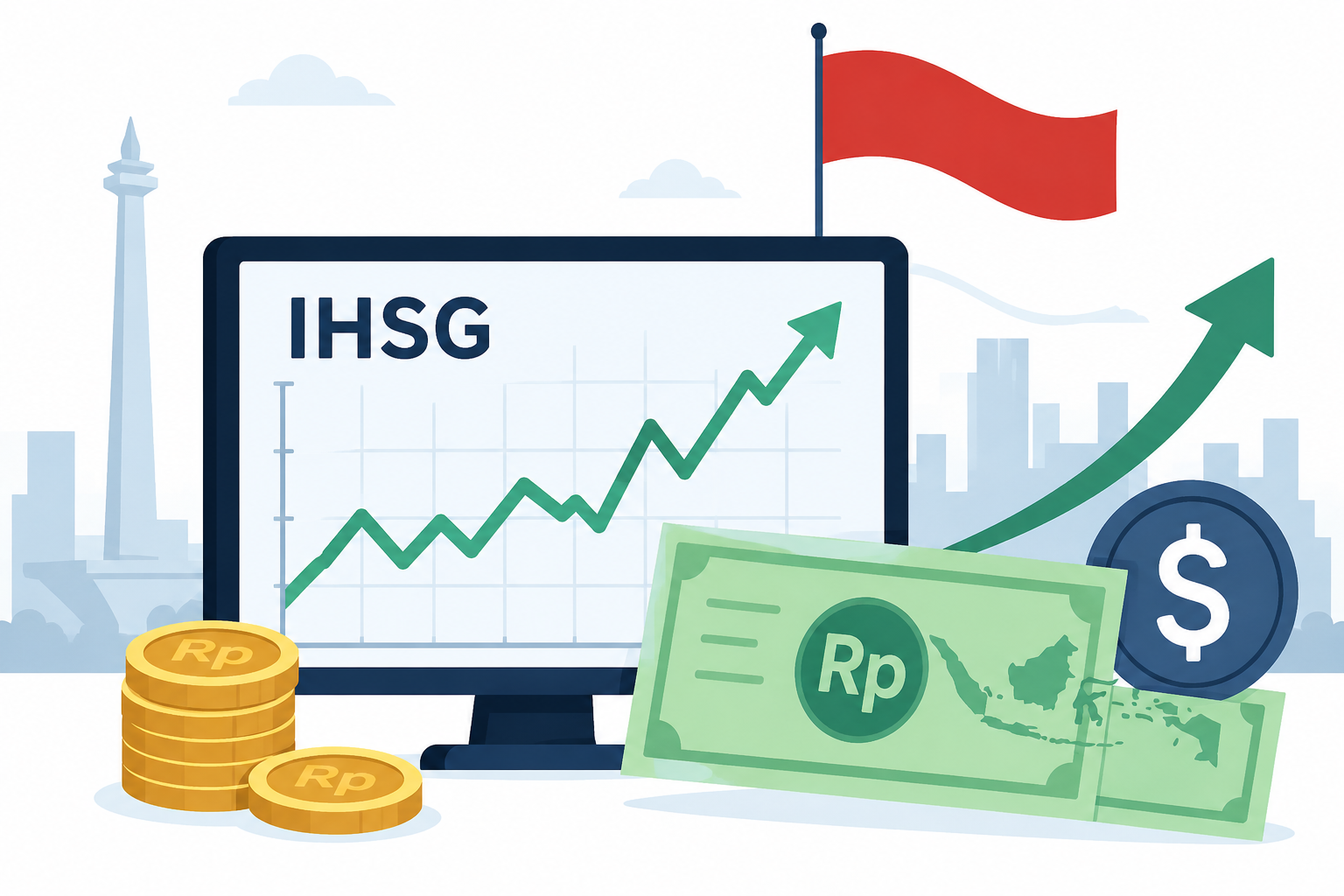 harga IHSG dan Rupiah