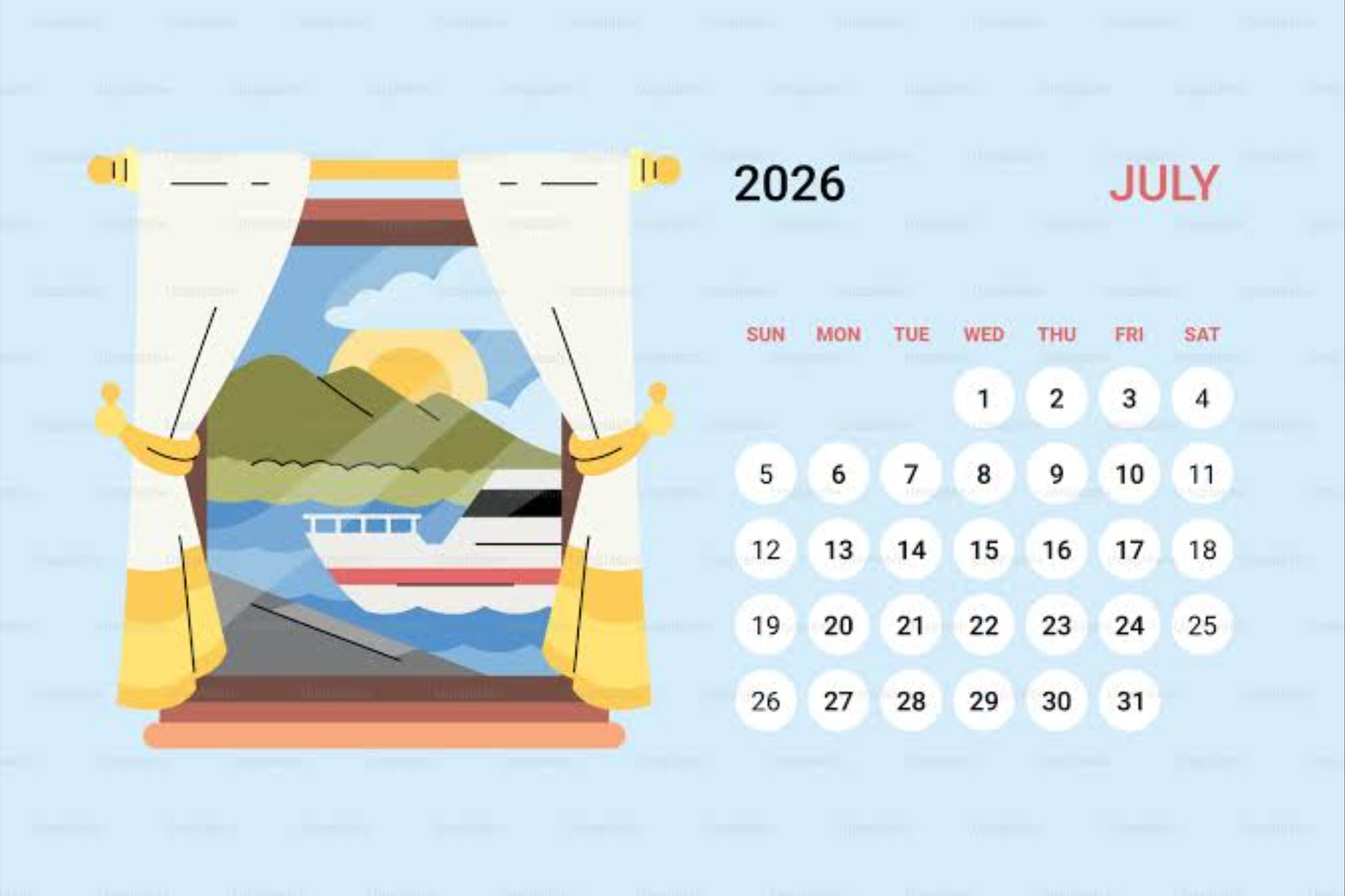 Kalender Juli 2026 Lengkap dengan Weton