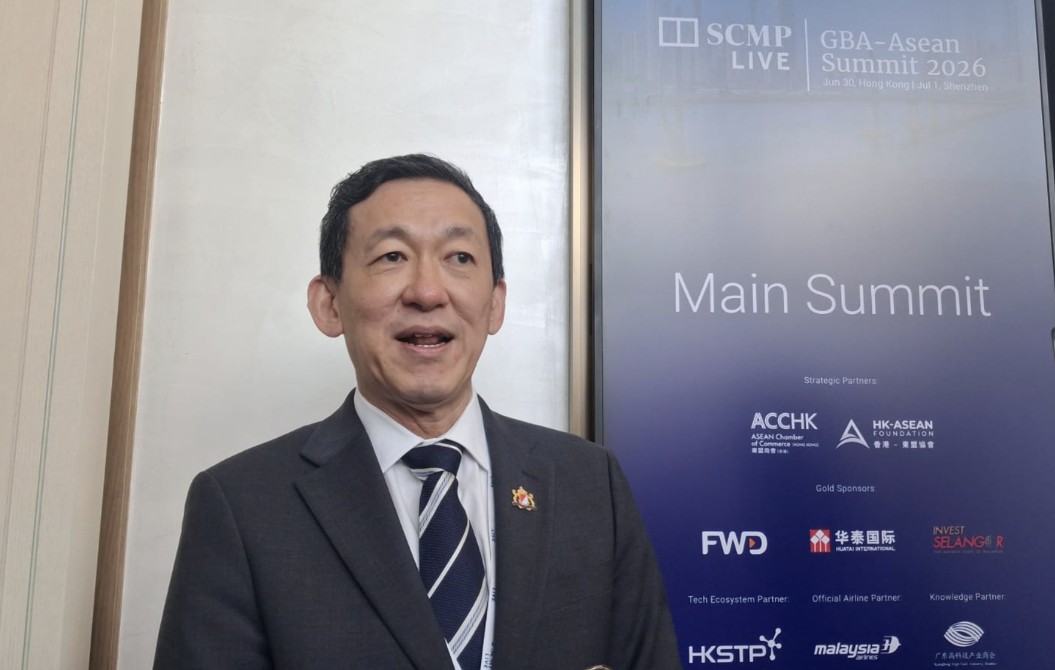 Ketua Komite Bilateral Hong Kong dan Makau Kamar Dagang dan Industri (Kadin) Indonesia, Suwito, Hong Kong, Selasa (30/6) di selsa GBA-ASEAN Summit 202