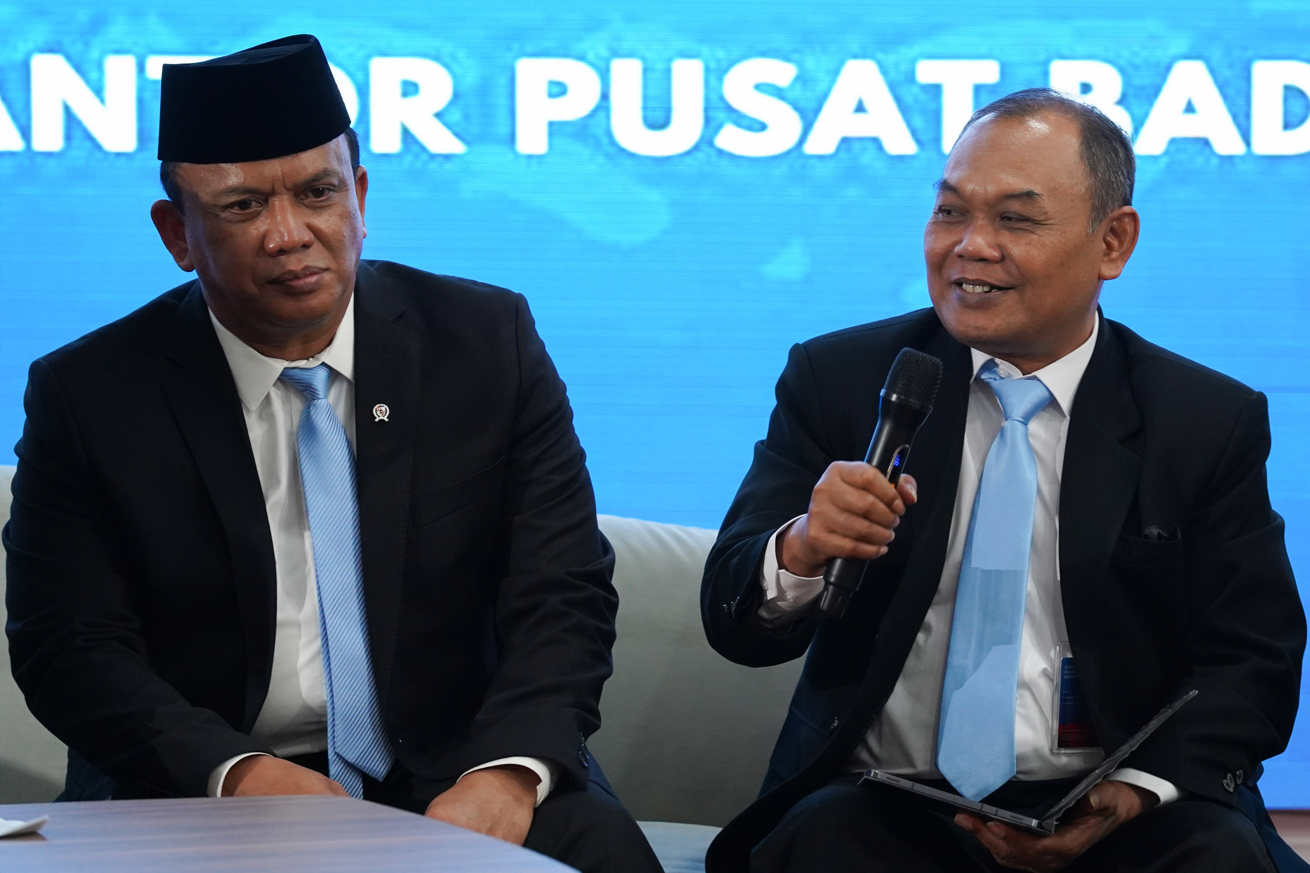 Konferensi pers Badan Gizi Nasional (BGN) (Foto: Katadata/Fauza Syahputra)