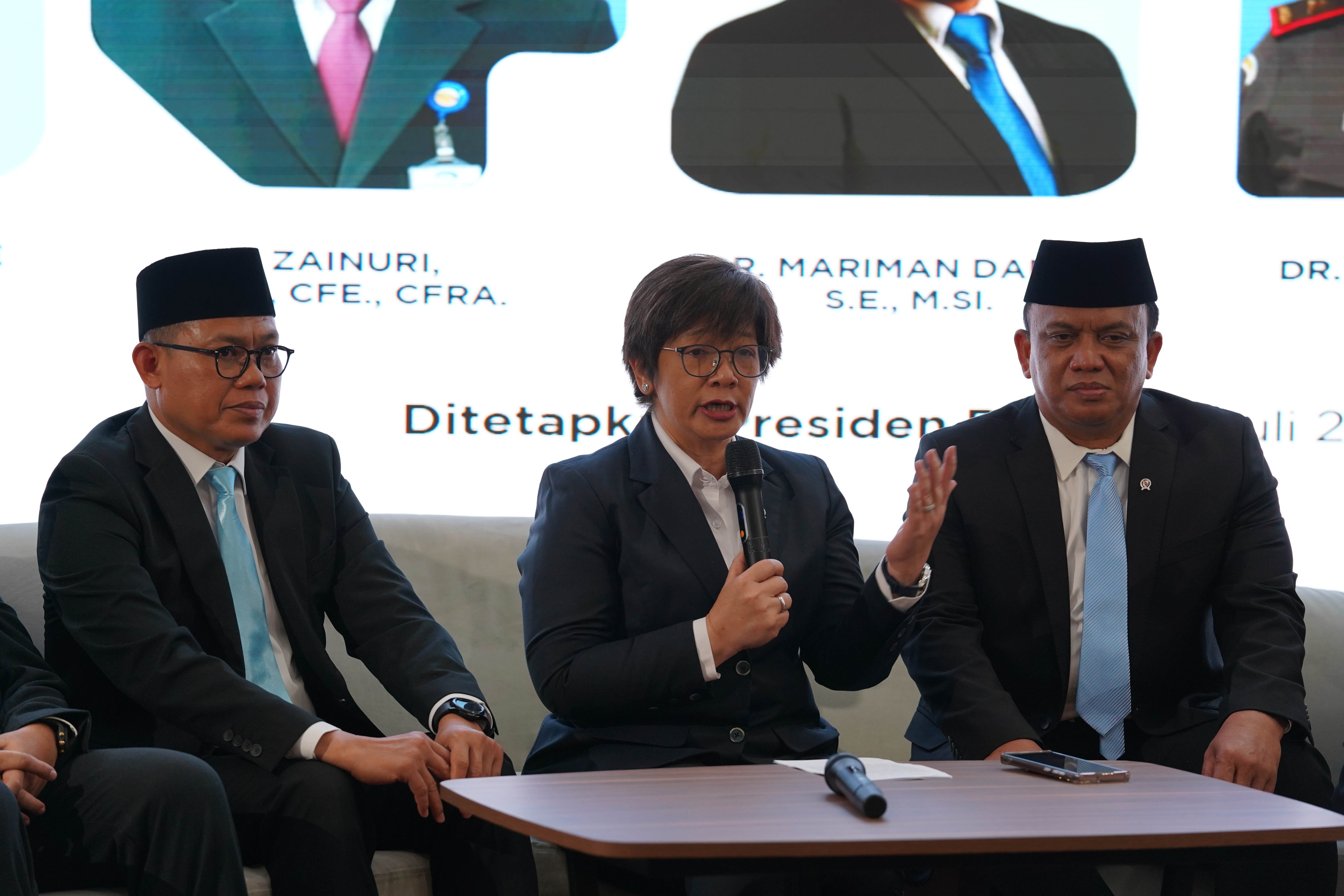 Konferensi pers Badan Gizi Nasional (BGN) (Foto: Katadata/Fauza Syahputra)