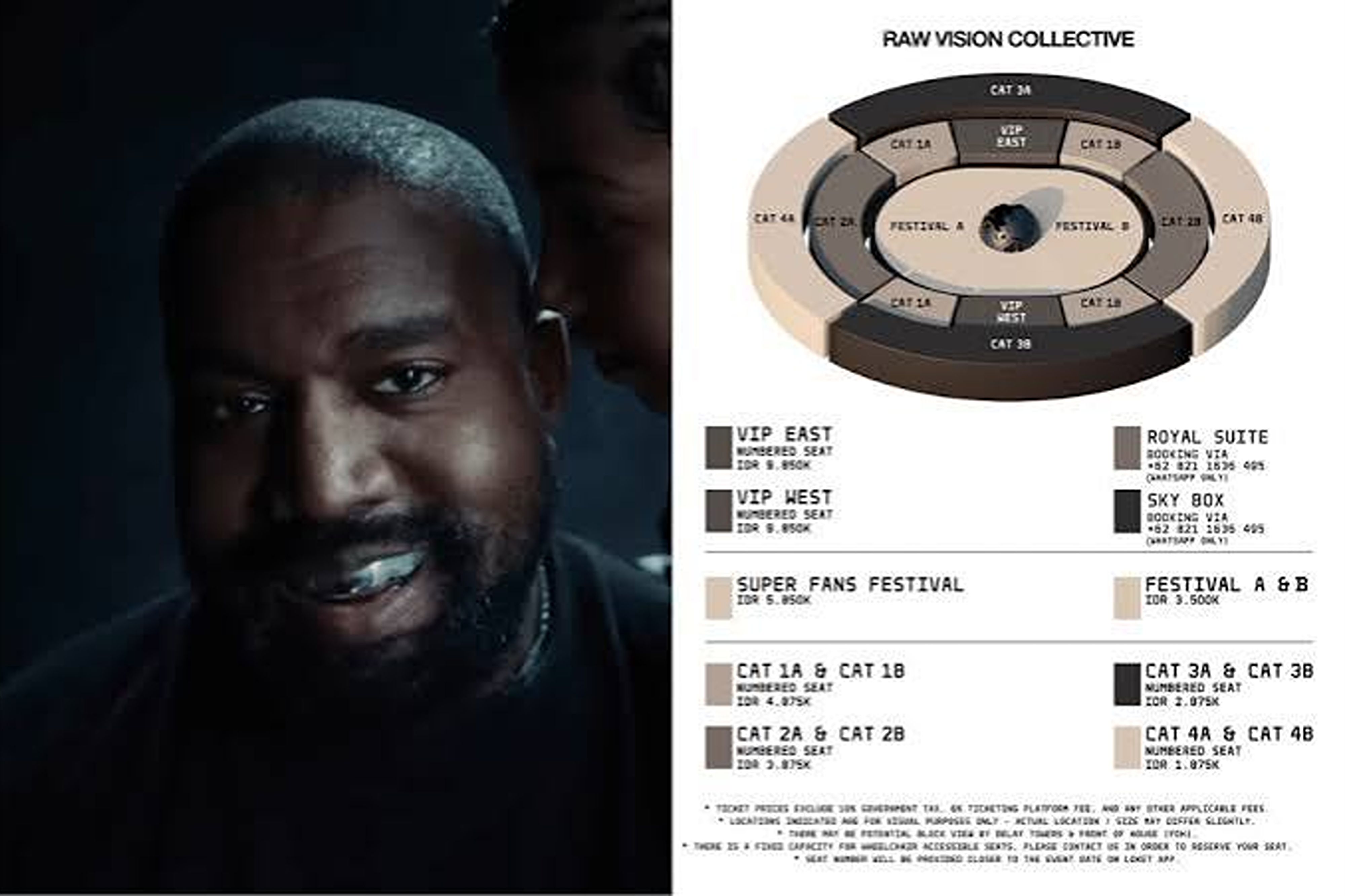 Cara beli tiket konser Kanye West di Jakarta