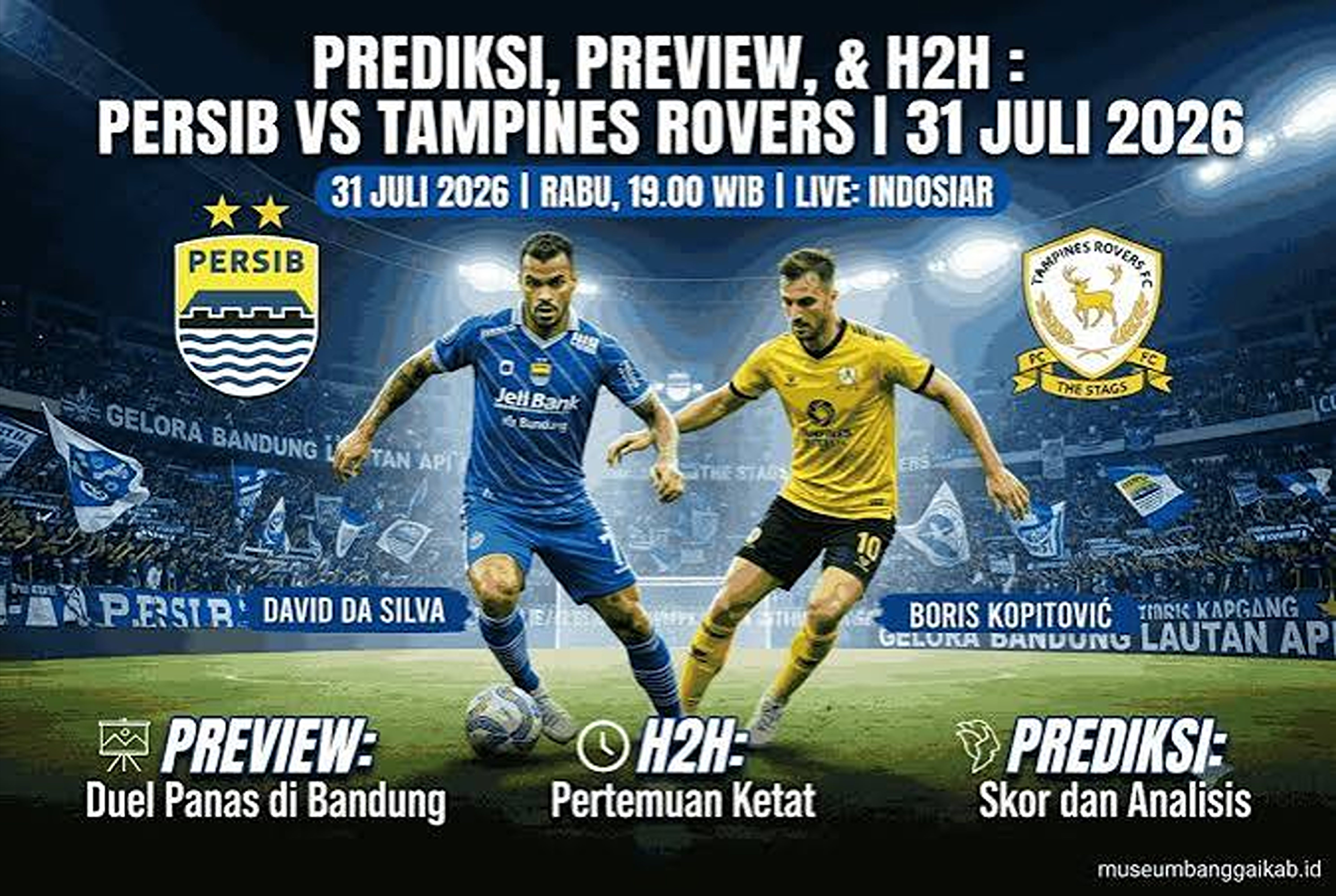 Prediksi Persib Bandung vs Tampines Rovers FC