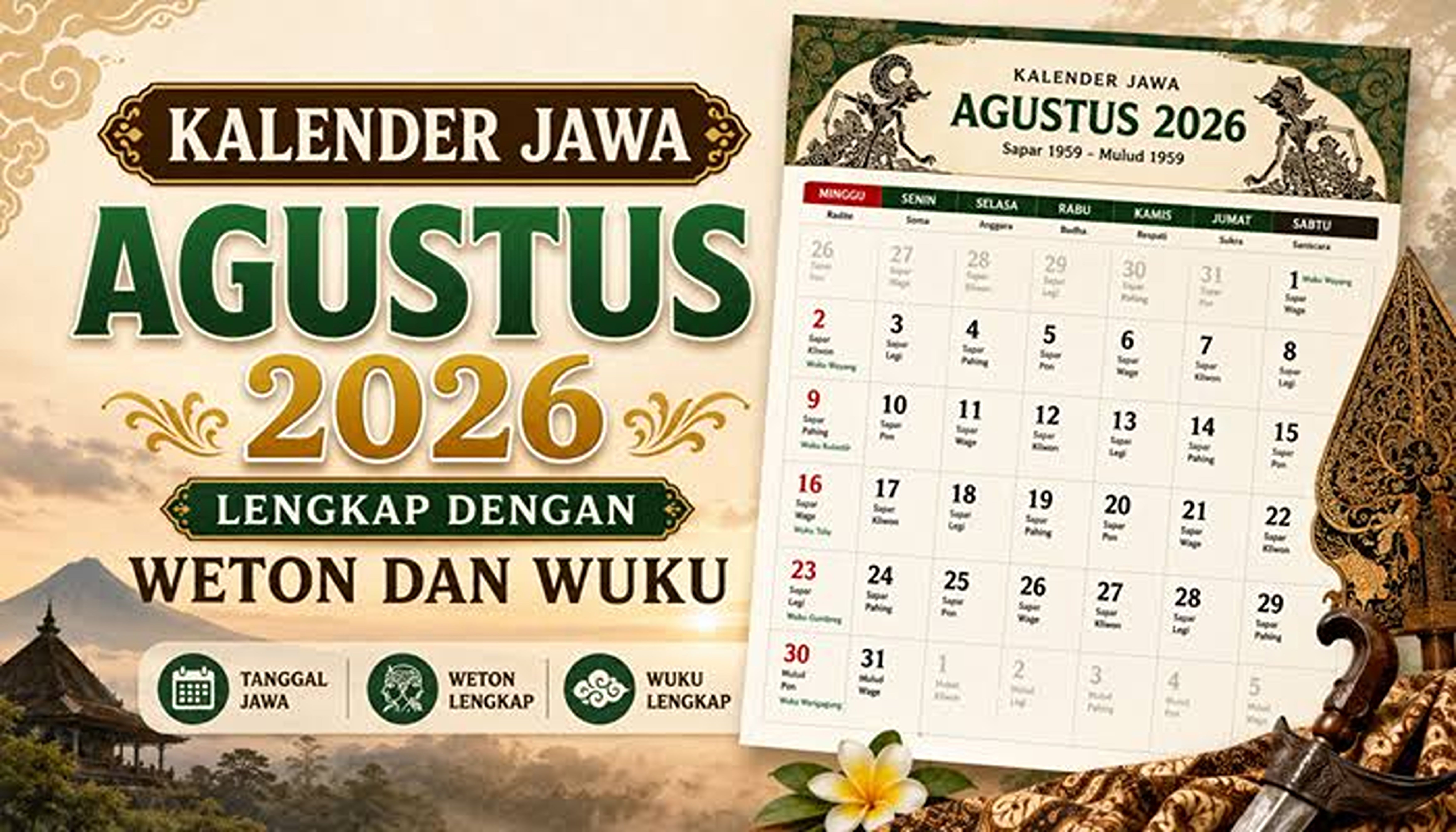 Kalender Jawa Hari ini