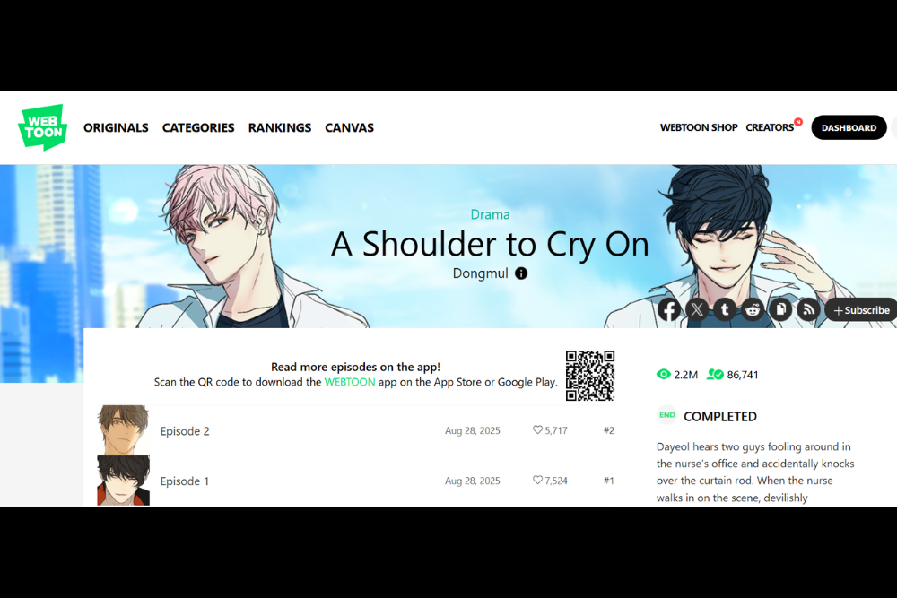 Manhwa A Shoulder to Cry On
