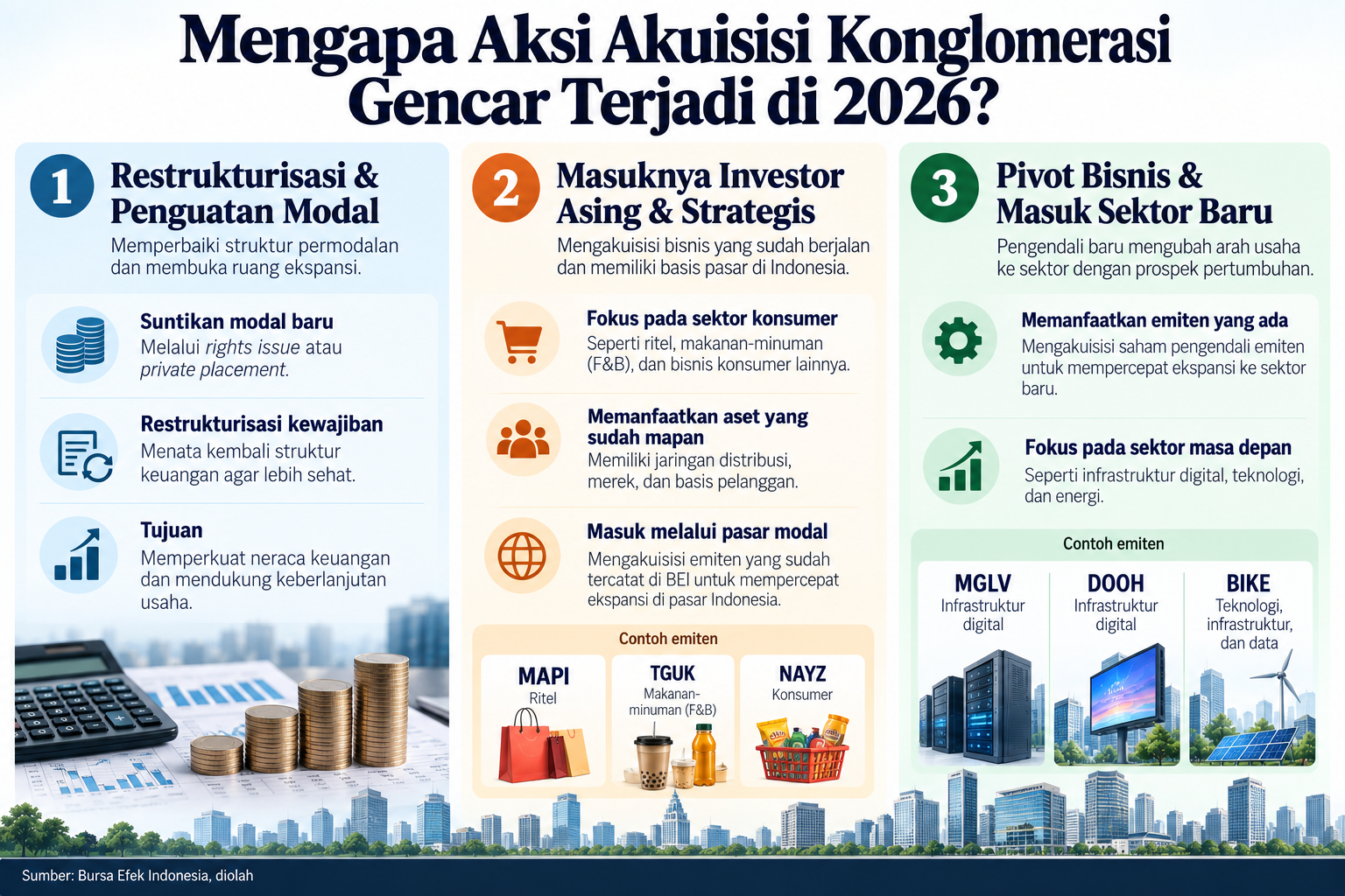 Mengapa aksi akuisis gencar di 2026