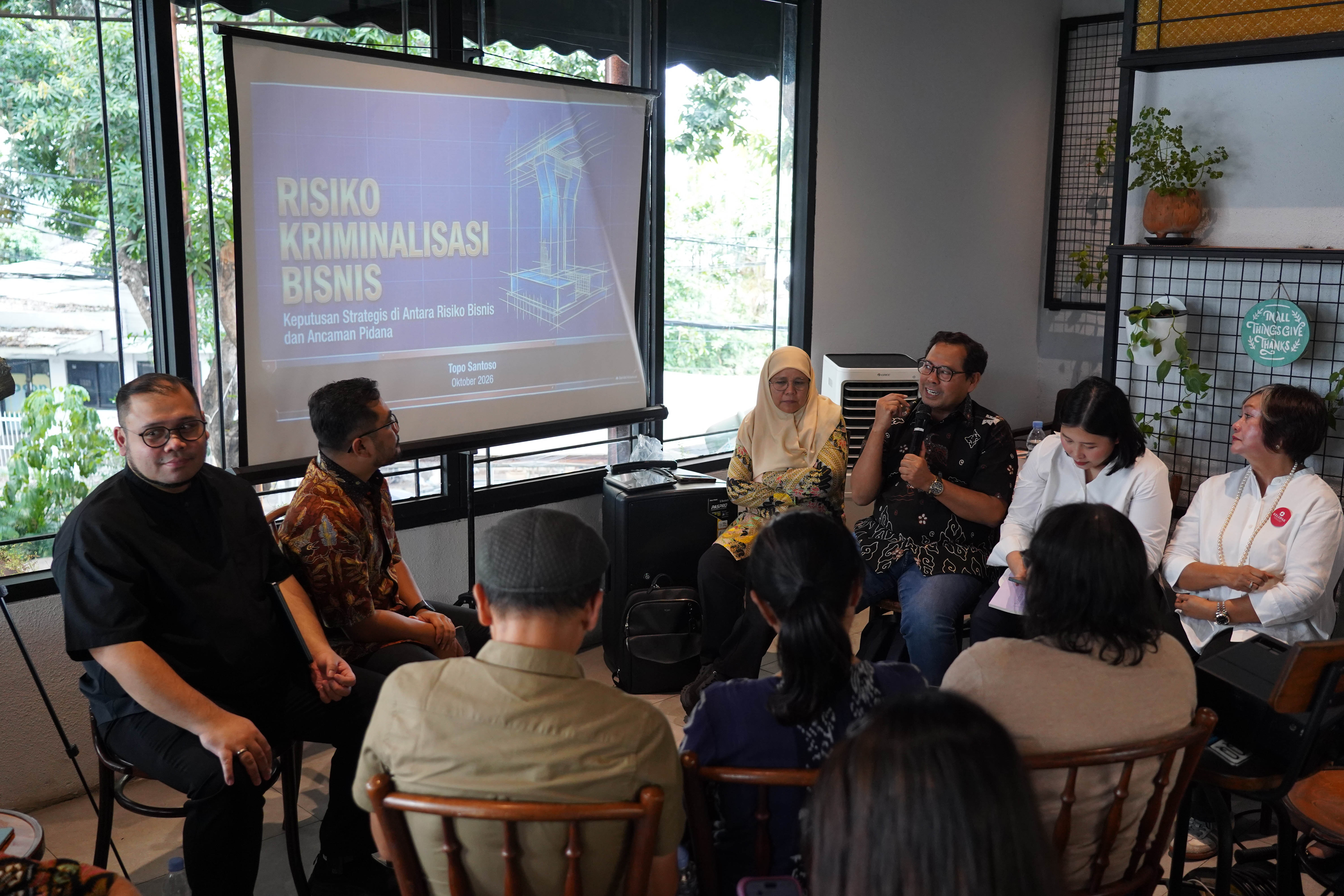 Diskusi Kelopak (Kelompok Perempuan Anti Kriminalisasi) (Foto: Katadata/Fauza Syahputra)
