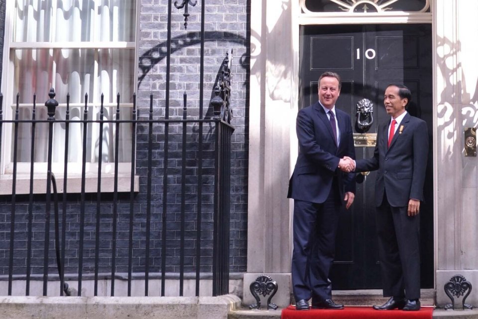 Jokowi dan PM Inggris David Cameron