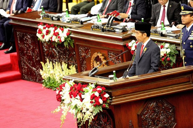 Jokowi di DPR