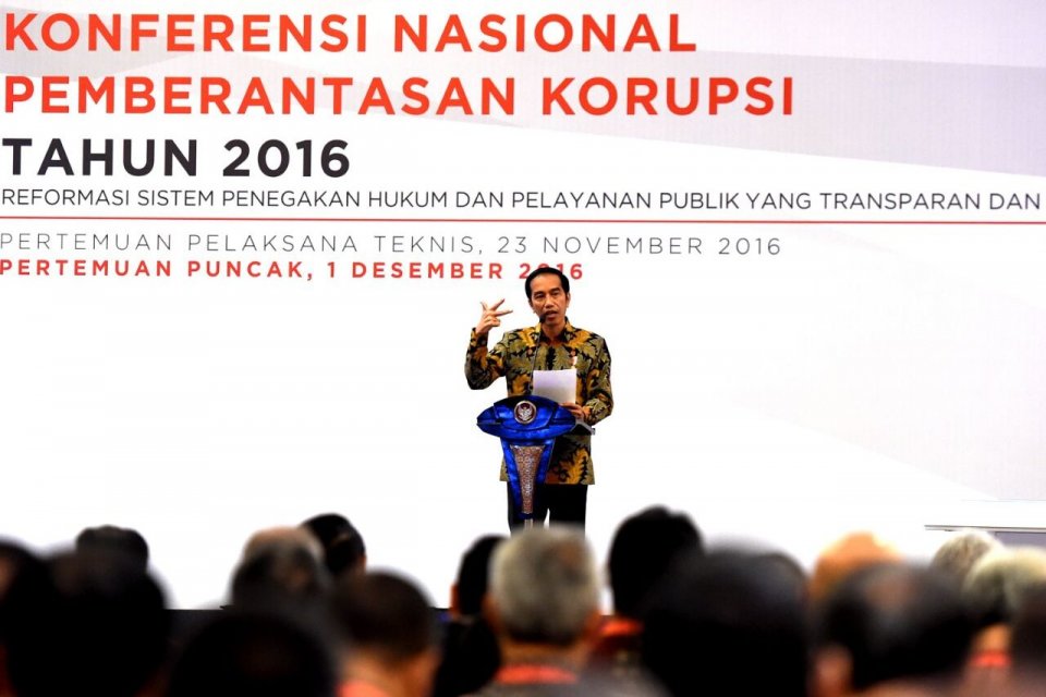 Jokowi Konferensi Korupsi