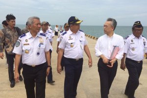 Menteri Transportasi Jepang, Keiichi Ishii, kunjungi lokasi Pelabuhan Patimban