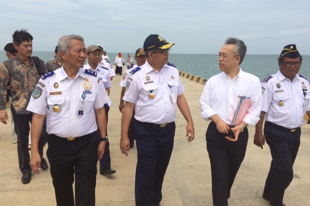 Menteri Transportasi Jepang, Keiichi Ishii, kunjungi lokasi Pelabuhan Patimban