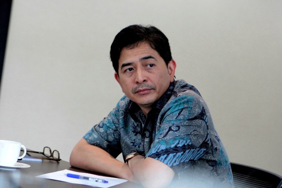 Direktur Utama Indika Energy, Arsjad Rasjid, saat jumpa pers terkait mundurnya Wishnu Wardana sebagai Komisaris Utama Indika Energy di Jakarta, Jumat, (27/01). 