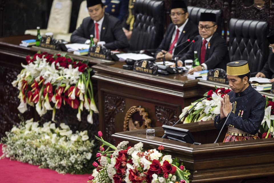 Jokowi Di DPR/MPR