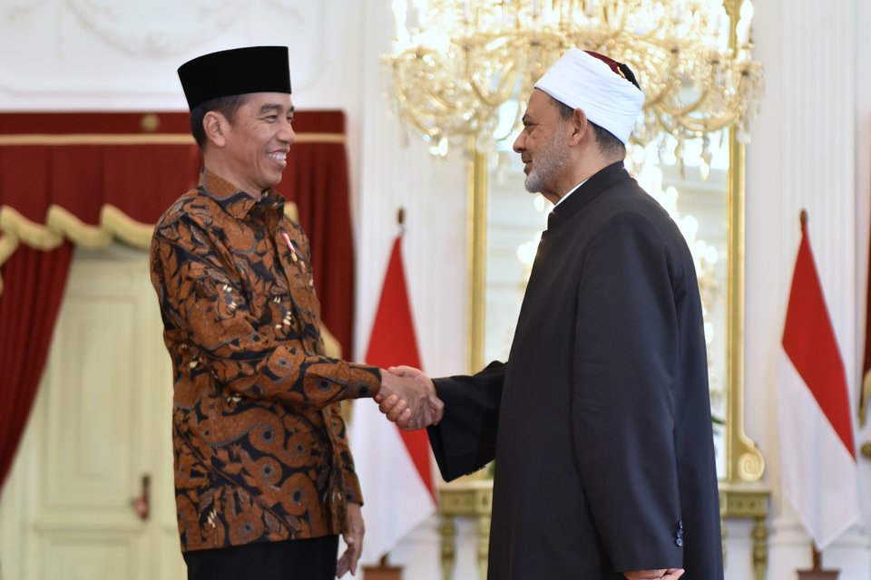 Jokowi bertemu Imam Besar Al Azhar