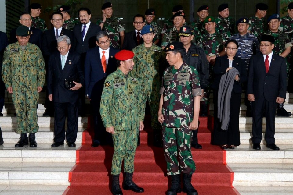 Presiden Jokowi dan Sultan Brunei Hasanal Bolqiah