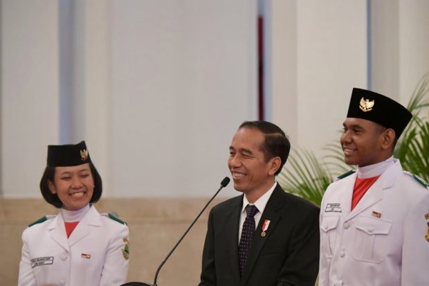 Jokowi dan Paskibraka