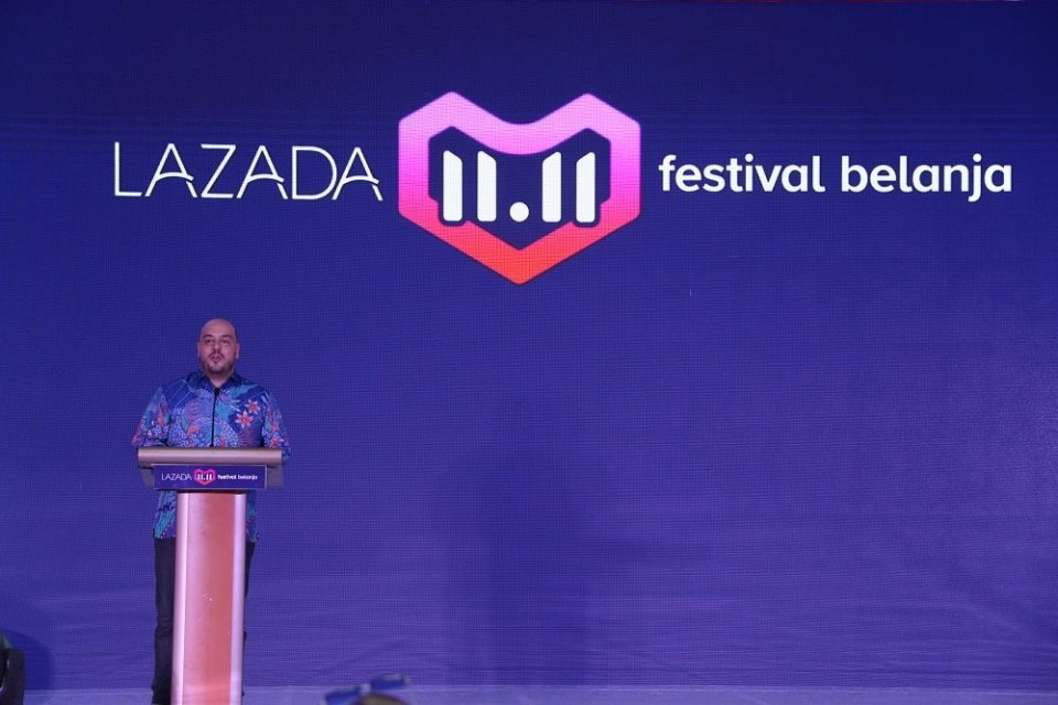 CEO Lazada Indonesia, Alessandro Piscini saat mengumumkan gelaran pesta diskon 11.11 di Jakarta, pada 1 November 2018 lalu.