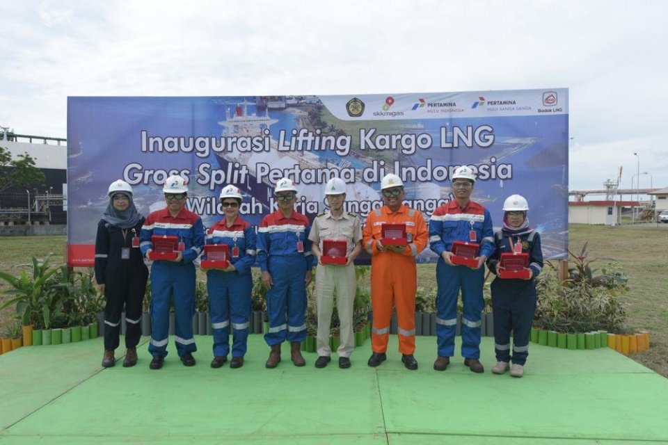 Lifting LNG Perdana Pertamina di Sanga-Sanga