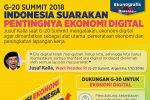 G-20 Summit 2018 Indonesia Suarakan Pentingnya Ekonomi Digital 