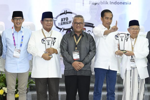 Jokowi dan Prabowo di KPU