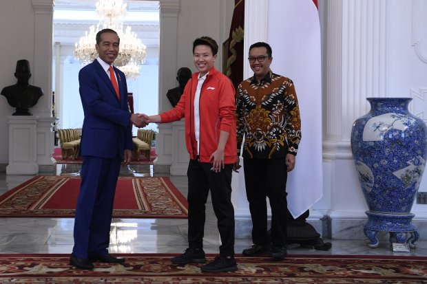 Liliyana Natsir dan Presiden Joko Widodo