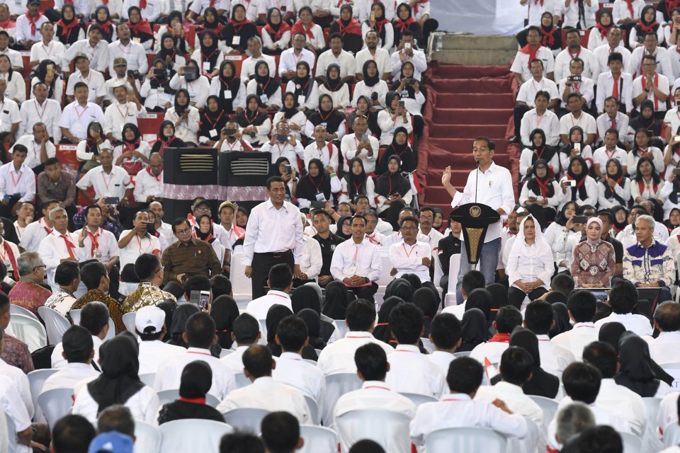 Presiden Joko Widodo silaturahmi dengan para penyuluh pertanian
