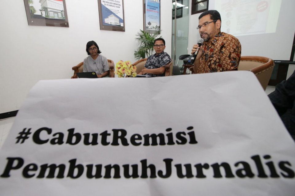 Diskusi AJI tentang Pencabutan Remisi Pembunuh Jurnalis