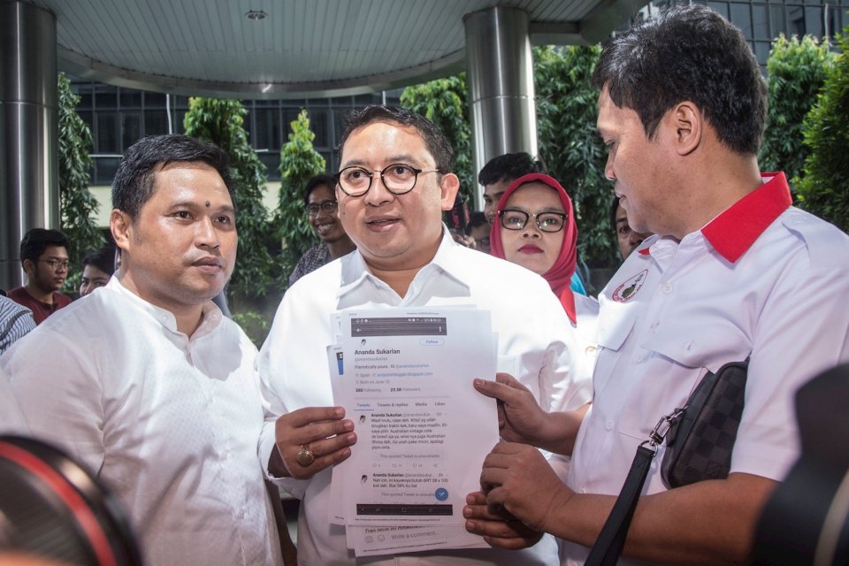 Wakil Ketua Umum Partai Gerindra Fadli Zon