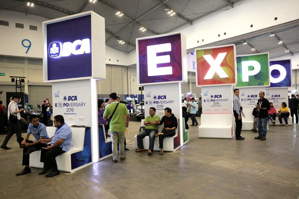 Suasan BCA expo di ICE BSD, tanggerang, Banten (22/2). Dalam ulng tahun yang ke 62 BCA mengadakan BCA expo yang berlangsung pad 22-24 Agustus
