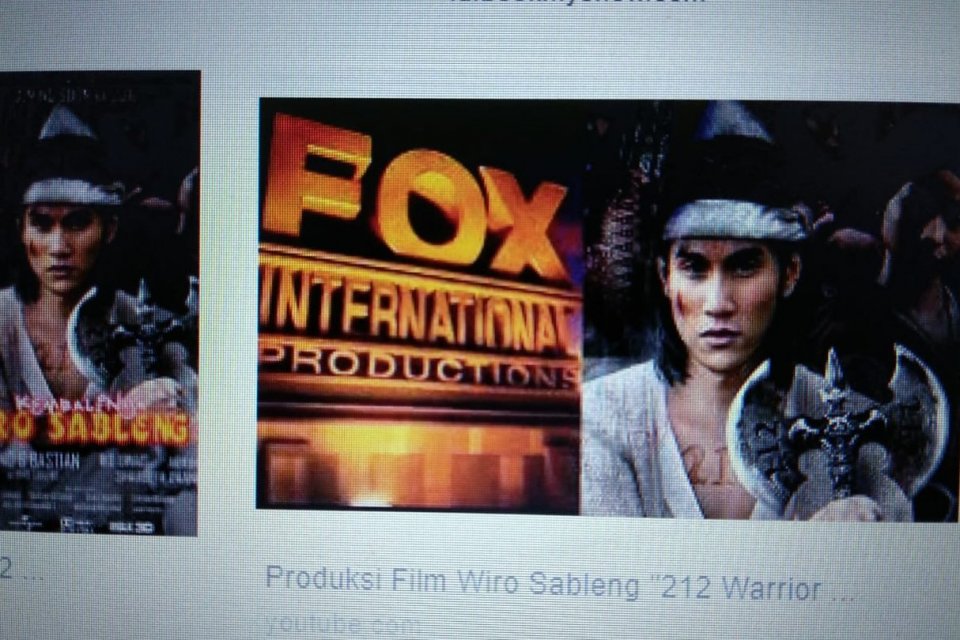 Sinema Wiro Sableng film Indonesia yang dikerjakan bersama studio Hollywood yakni Fox International Pictures.
