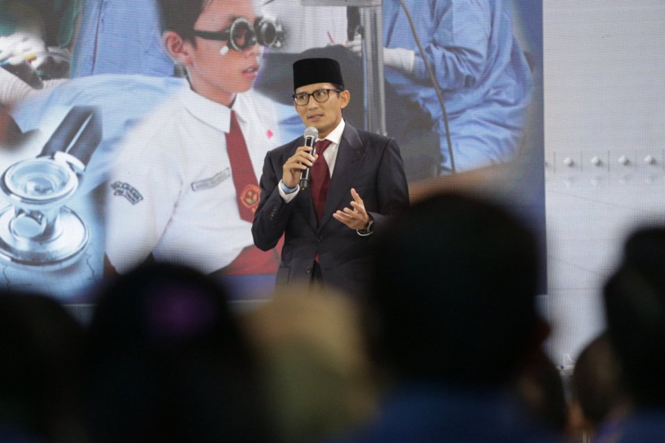 Pilpres 2019, Prabowo Subianto, Sandiaga Uno, debat Pilpres 2019