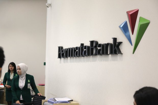 Ilustrasi, logo PT Bank Permata Tbk. Laba Bank Permata sepanjang kuartal I 2020 tercatat hanya sebesar Rp 1,73 miliar, anjlok 99,53% dibanding kuartal I 2019.