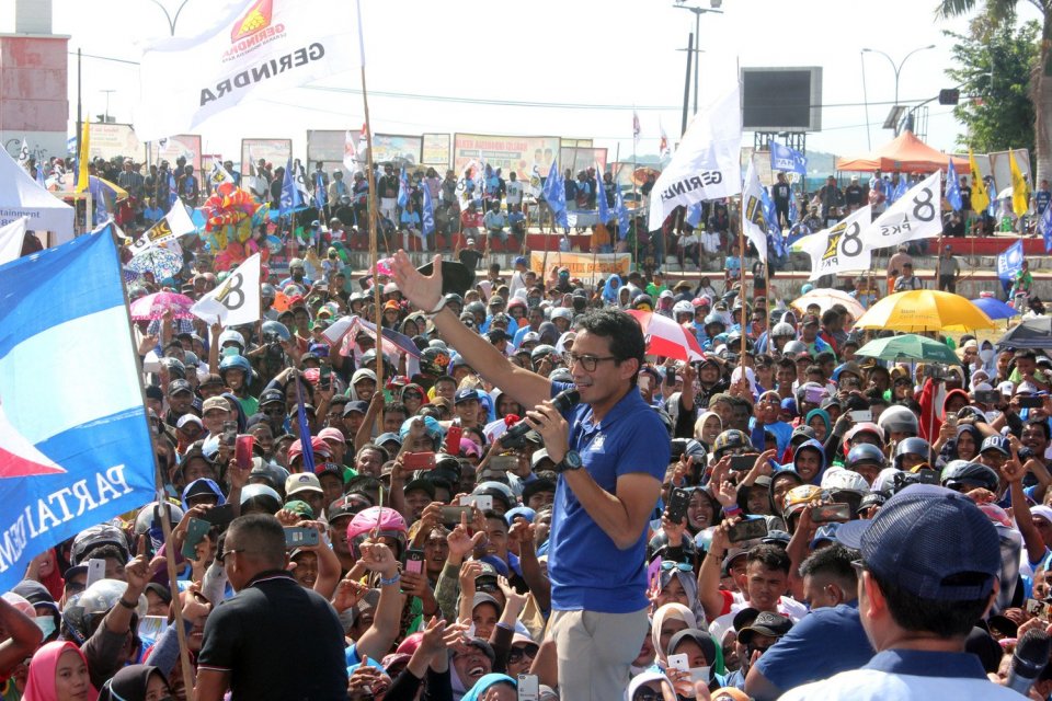 Pilpres 2019, Sandiaga Uno