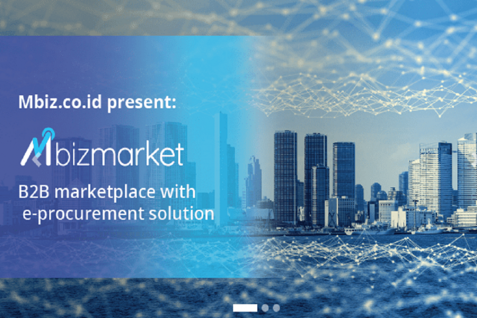 Mbiz meluncurkan platform e-commerce Mbizmarket untuk skema business-to-business (B2B), Senin (22/4). 