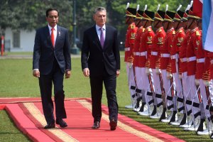 Presiden Joko Widodo Menerima Presiden Argentina