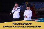 Pidato lengkap Jokowi-Ma'ruf Amin