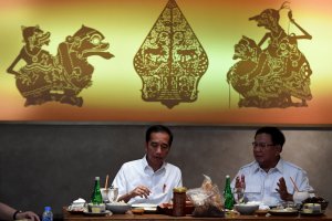 Jokowi dan Prabowo Makan Siang Bersama