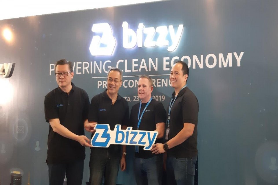 Bizzy luncurkan layanan logistik dan distribusi di kantornya, Selasa (23/7).