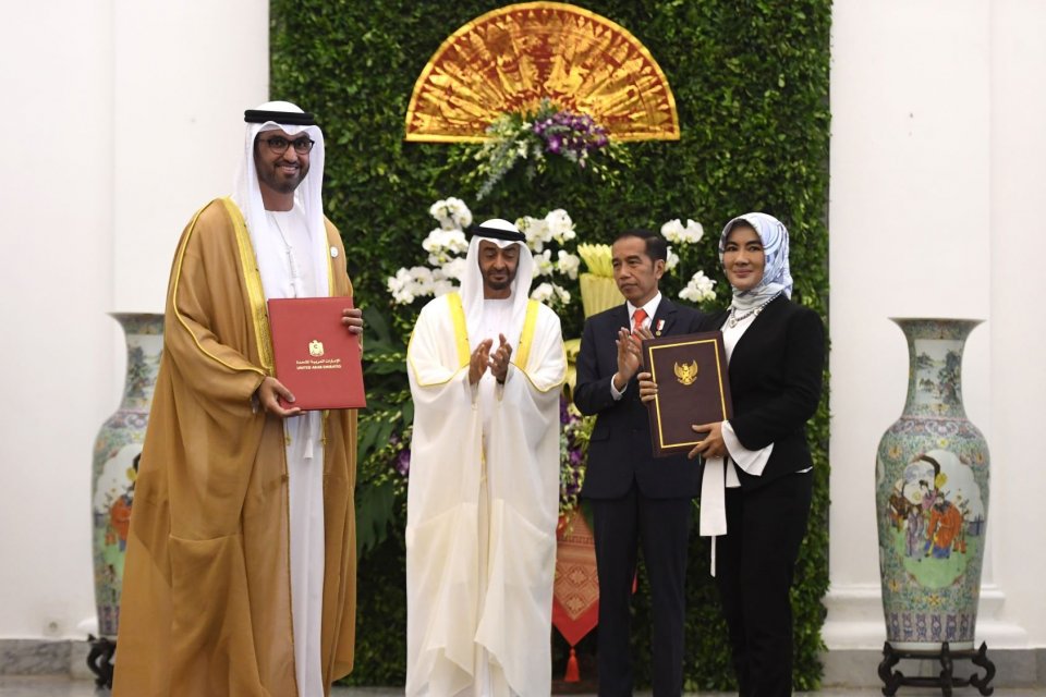 Jokowi, Abu Dhabi, UEA