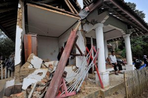 Rumah Rusak Akibat Gempa Banten