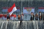 Upacara Bendera di Sungai Unda Bali