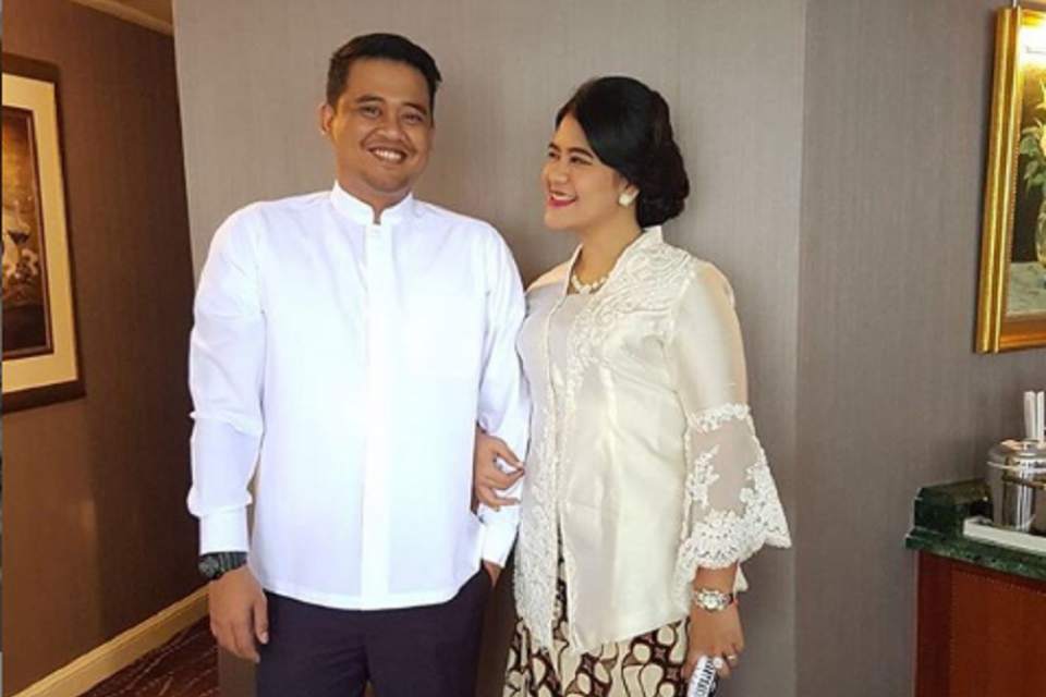 Bobby Nasution dan putri Presiden Jokowi, Kahiyang Ayu.